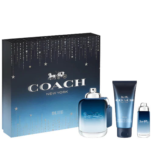 COACH NEW YORK BLUE SET 100ML+SG+MINI