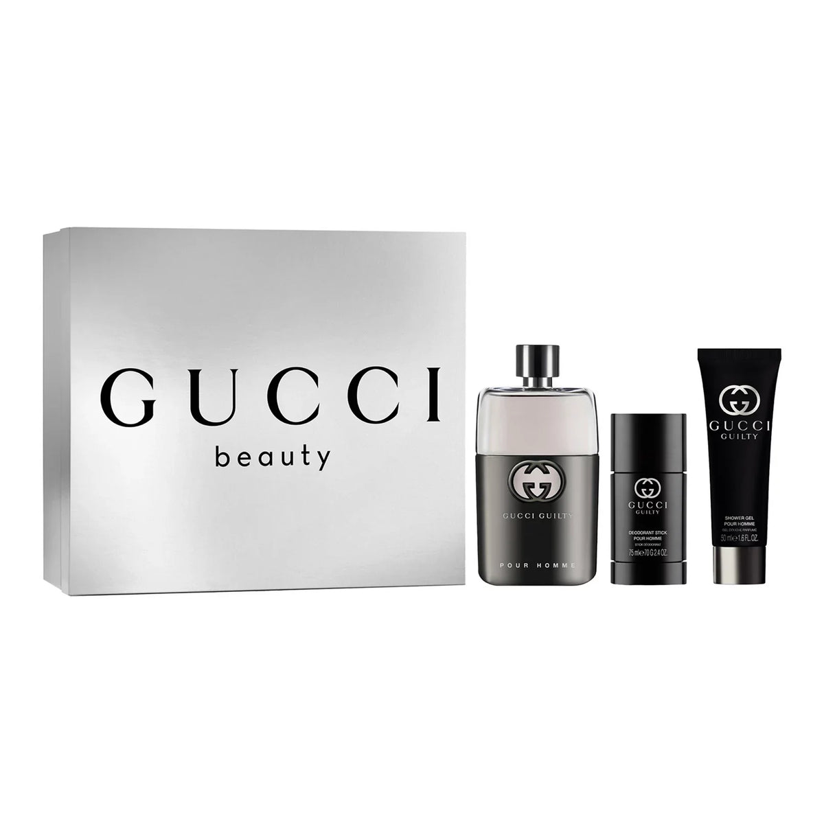GUCCI GUILTY POUR HOMME EDT SET 90ML+DEO+SG