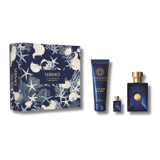 VERSACE DYLAN BLUE MEN SET 3PCS 100ML+SG+MINI