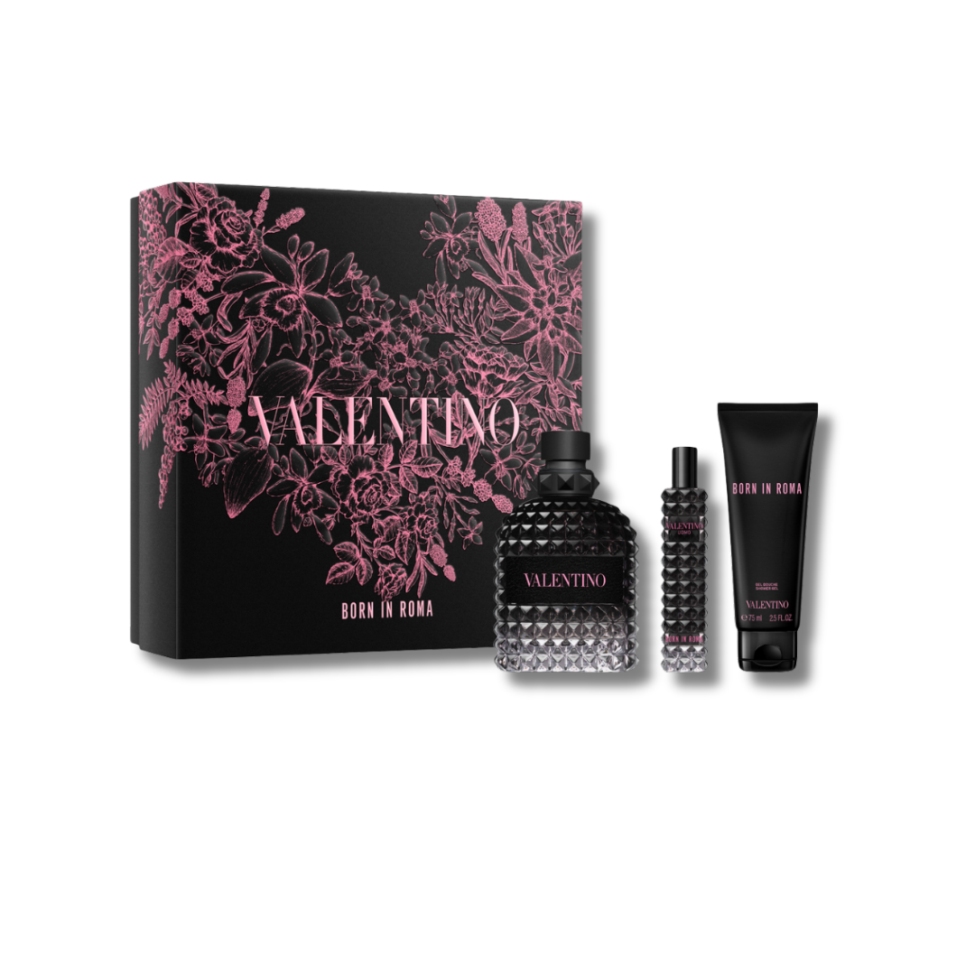 VALENTINO UOMO BORN IN ROMA EDT SET 100ML+10ML+SG