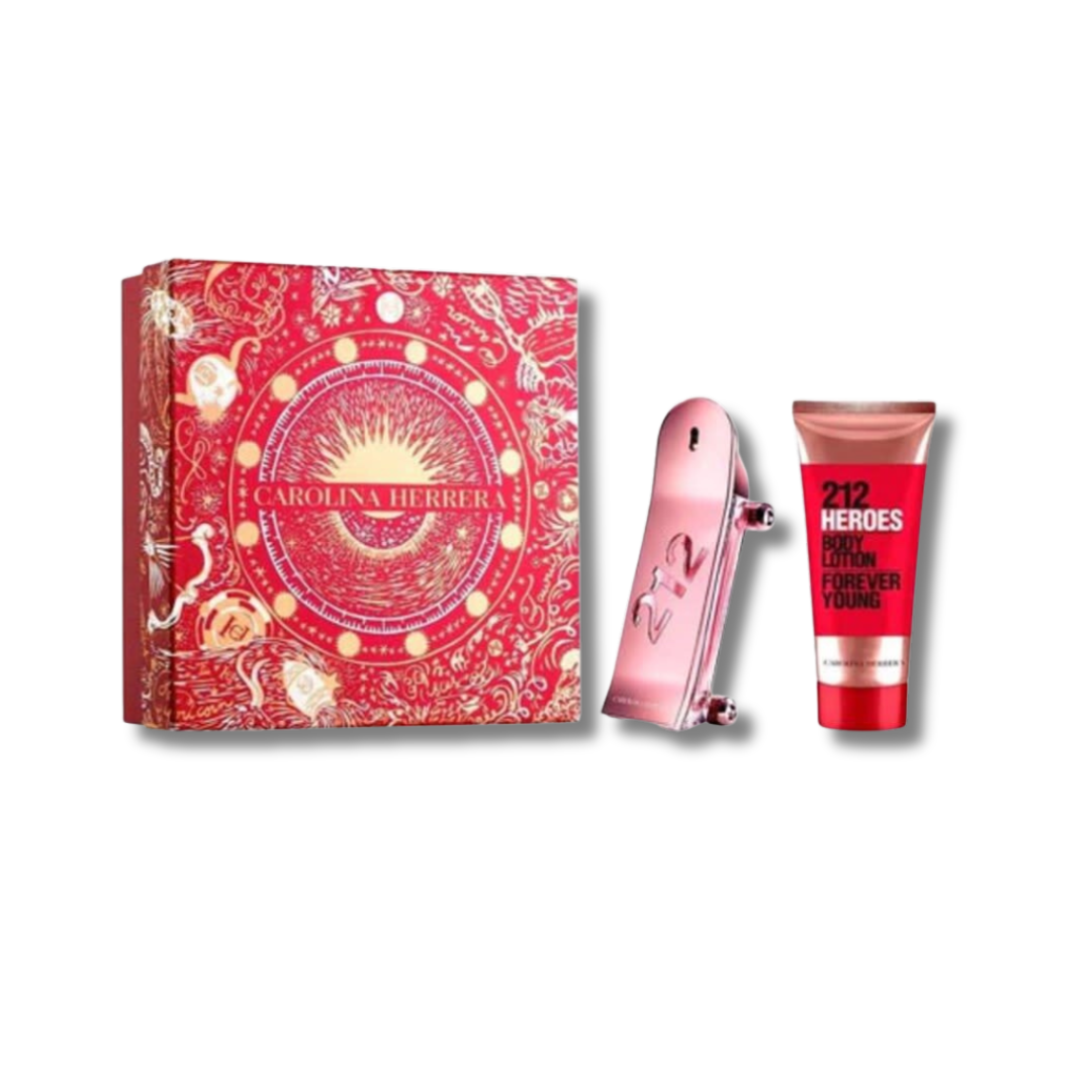 CAROLINA HERRERA 212 HEROES HER EDP SET 2PCS 80ML+BL