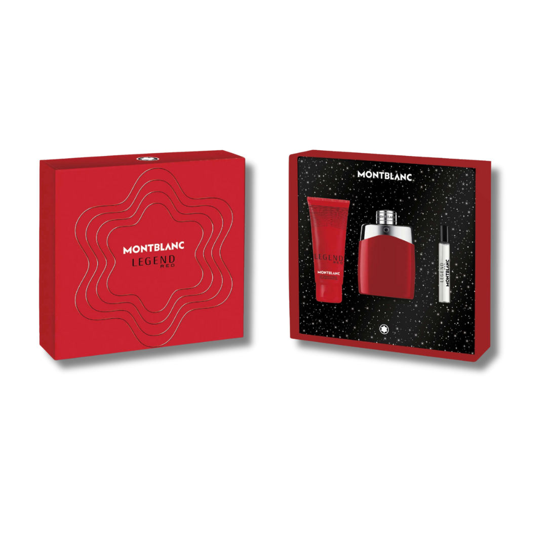 MONTBLANC LEGEND RED EDP SET 3PCS