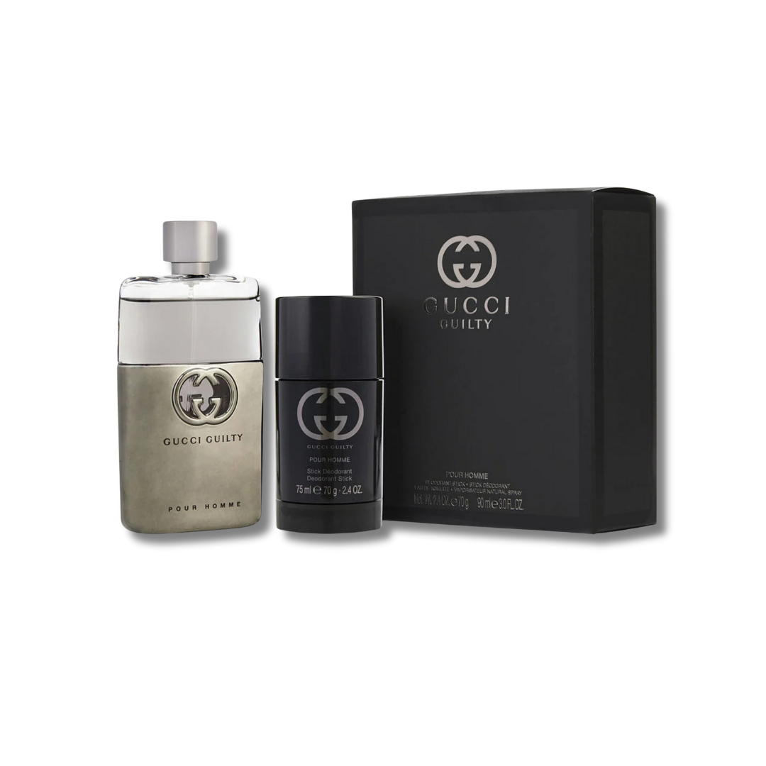 GUCCI GUILTY POUR HOMME EDT SET 90ML+DEO
