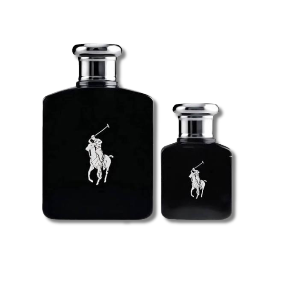 RALPH LAUREN POLO BLACK EDT 120ML SET 2PCS