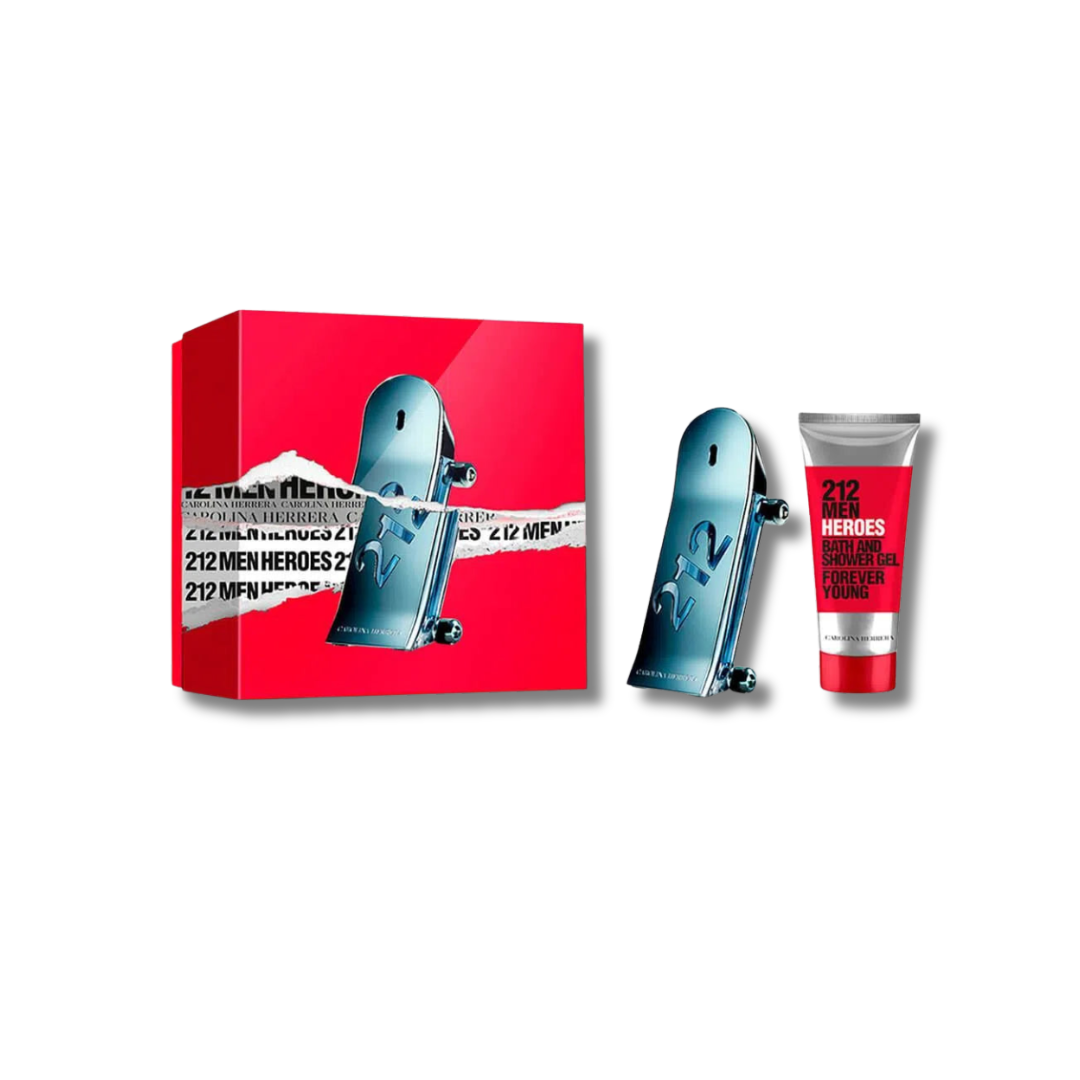 CAROLINA HERRERA 212 HEORES MEN EDT SET 90ML+SG