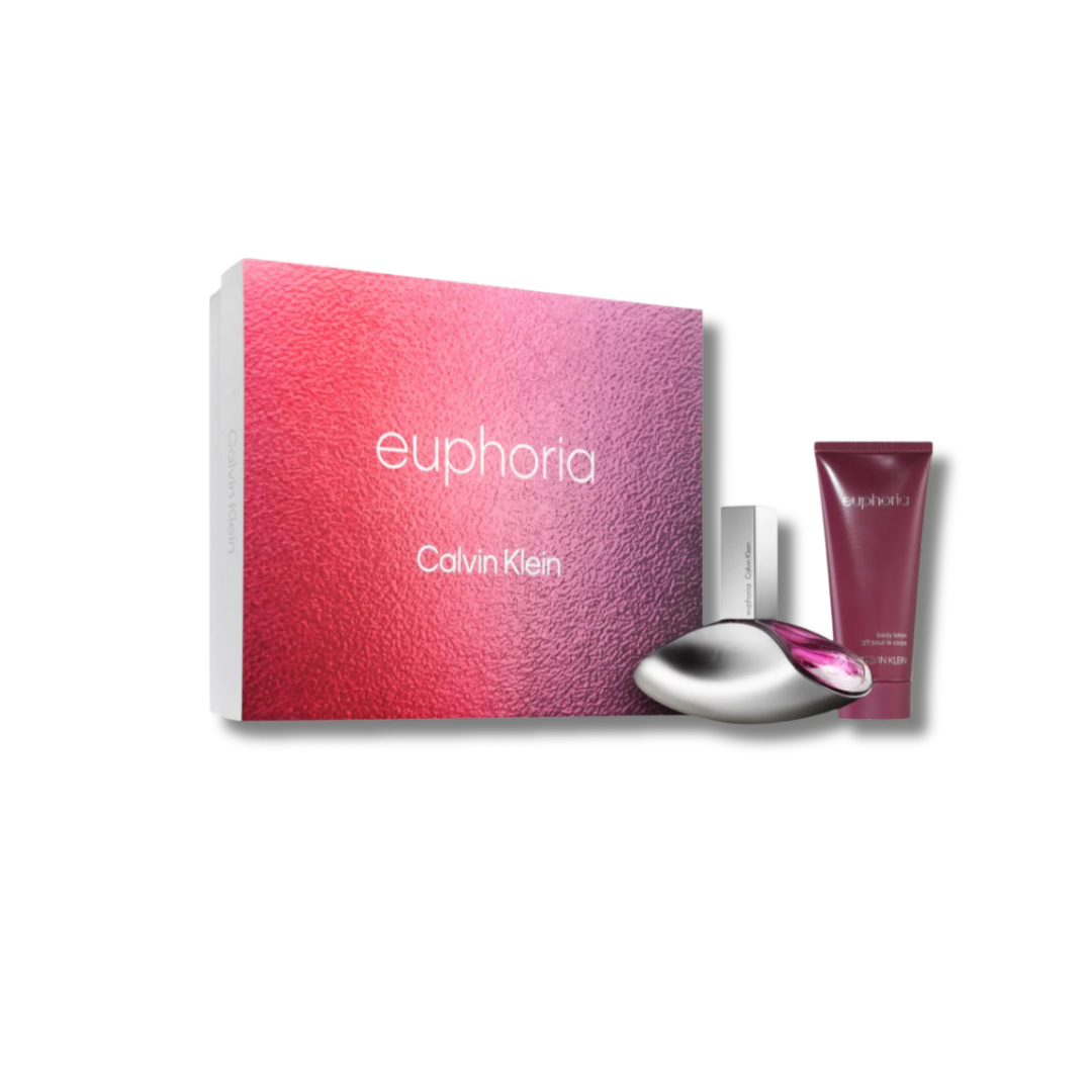 CALVIN KLEIN EUPHORIA WOMEN EDP SET 100ML+BL