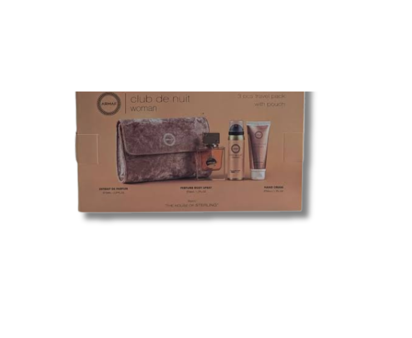 CLUB DE NUIT WOMAN EXTRAIT SET 105ML+BL+SPRAY+POUCH