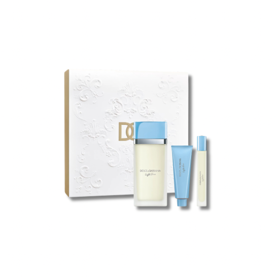 DOLCE&GABBANA LIGHT BLUE WOMAN EDT SET 100ML+10ML+BL